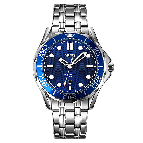 Чоловічі класичні годинники Skmei 9276 Сріблястий