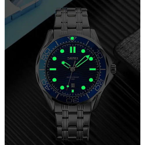 Чоловічі класичні годинники Skmei 9276 Сріблястий