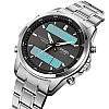 Часы мужские наручные Skmei 2049 на стальном браслете Серебристый