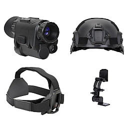 Монокуляр ночного видения с шлемом и крепления Binock NVG30 Wi-Fi 940nm Черный (2191877106)