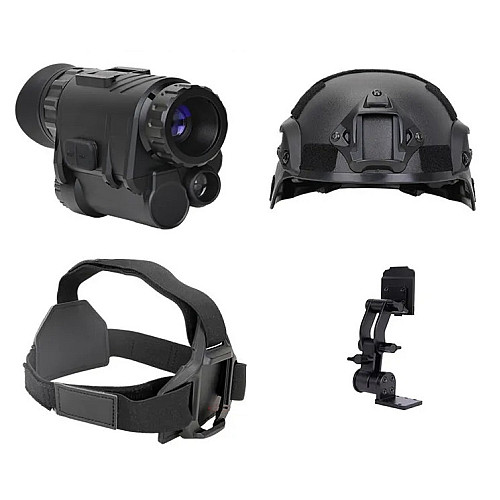 Монокуляр ночного видения с шлемом и крепления Binock NVG30 Wi-Fi 940nm Черный (2191877106)