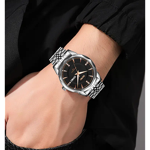 Часы мужские классические Skmei 9268 Серебристый