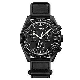 Чоловічі наручні класичні годинники Skmei 1982 Чорний