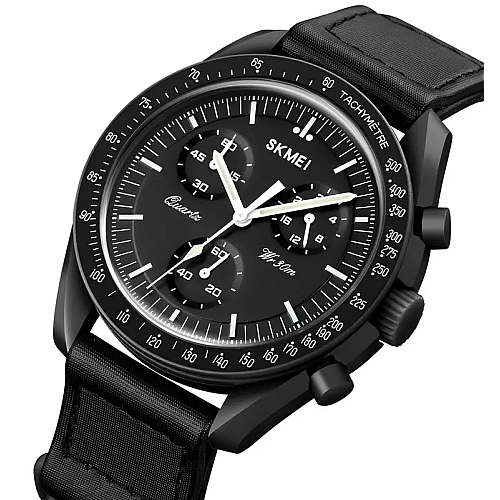 Чоловічі наручні класичні годинники Skmei 1982 Чорний