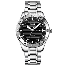 Чоловічі наручні класичні годинники Skmei 9293 Сріблястий