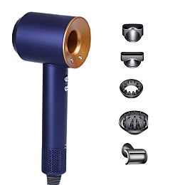 Фен-стайлер для волос 6 в 1 Magic Hair Supersonic Premium 5 насадок золото (PH770BLG)