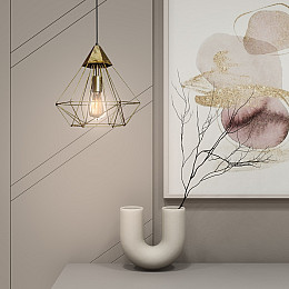 Светильник підвісний MSK Electric Crystal в стилі лофт NL 0538 BN бронза