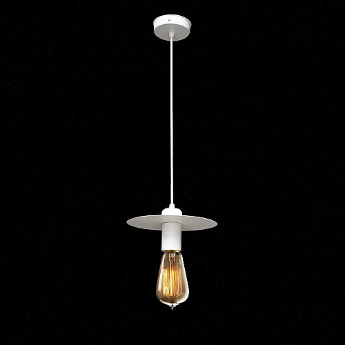 Светильник подвесной в стиле лофт MSK Electric Disk NL 2009 WH