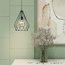 Светильник подвесной в стиле лофт MSK Electric Silvia NL 430 BK