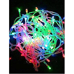 Гирлянда светодиодная LED 400 HMD Multicolor с белым проводом проводом 218-21513566