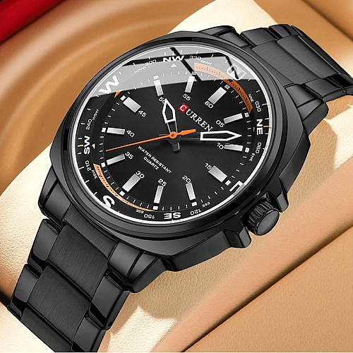 Наручні годинники чоловічі Curren Sailor Чорний (3113)