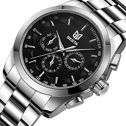 Наручні годинники чоловічі BESTA Walker Steel Сріблястий (3130)