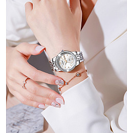 Наручні годинники жіночі Longbo One Сріблястий (3155)