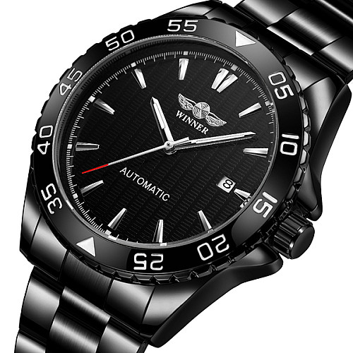 Наручні годинники чоловічі Winner Factor Чорний (3172)