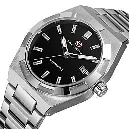 Наручні годинники чоловічі Forsining Temp Сріблястий (3175)