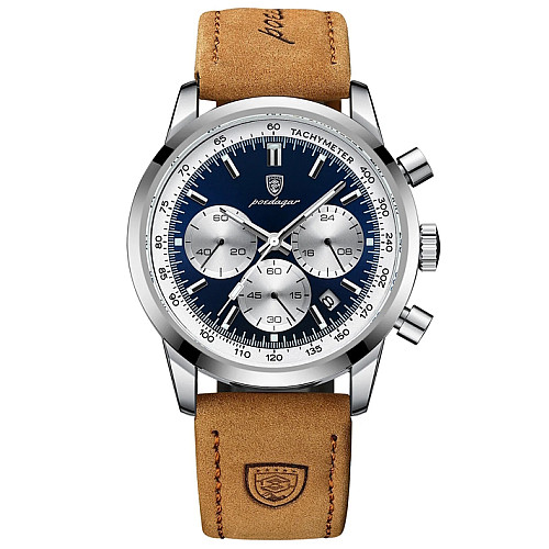 Наручні годинники чоловічі Poedagar Innova Сріблястий (3179)