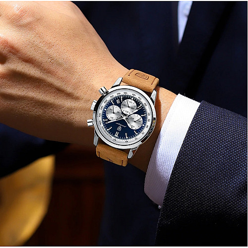 Наручні годинники чоловічі Poedagar Innova Сріблястий (3179)