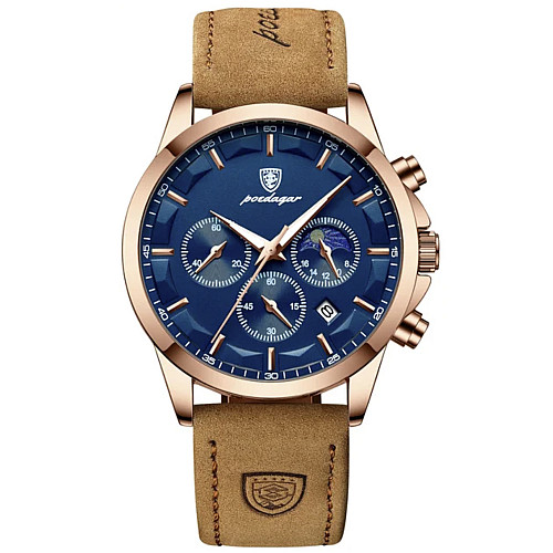 Наручные часы мужские Poedagar West Золотой (3216)