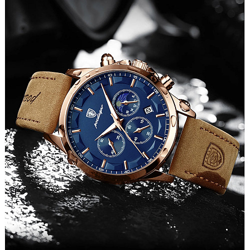 Наручные часы мужские Poedagar West Золотой (3216)