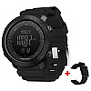 Наручні годинники чоловічі North Edge Apache Rubber 2 ремінця Чорний (3233)