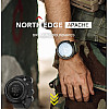 Наручні годинники чоловічі North Edge Apache Rubber 2 ремінця Чорний (3233)