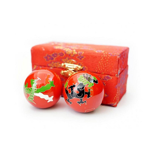 Массажные шары Thy Trading Баодинга Дракон Феникс 4 см Разноцветный