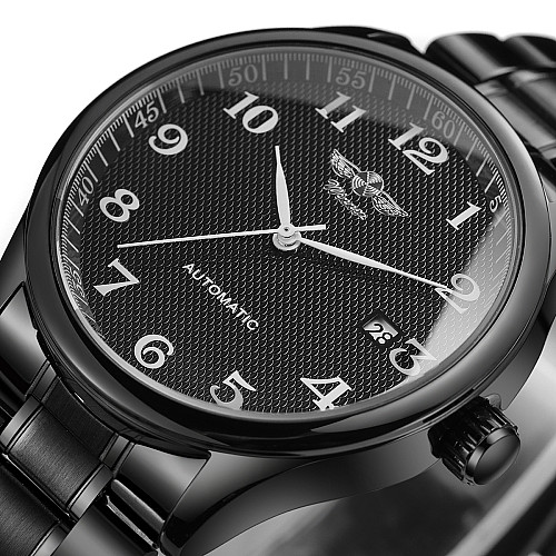 Наручні годинники Winner Handsome Чорний (3258)