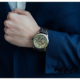 Наручні годинники Winner Salvador Золотистий (297)