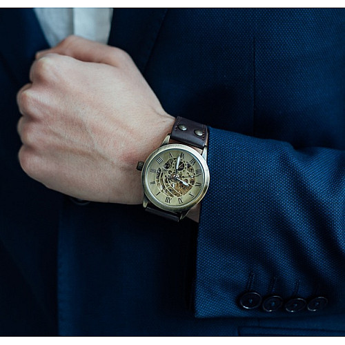 Наручні годинники Winner Salvador Золотистий (297)