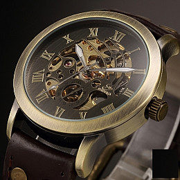 Наручні годинники Winner Salvador II Золотистий (485)