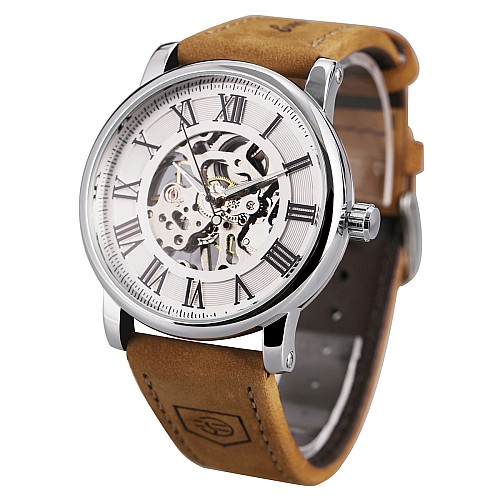 Наручні годинники Forsining Vintage Pro Сріблястий (3275)