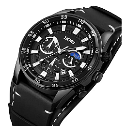 Чоловічі наручні класичні годинники Skmei 9249 Чорний