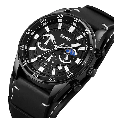 Чоловічі наручні класичні годинники Skmei 9249 Чорний