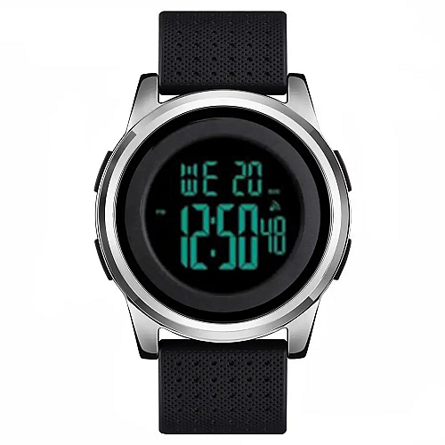 Чоловічі спортивні наручні годинники Skmei 1502 Сріблястий