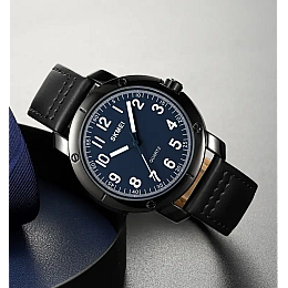 Годинники класичні наручні чоловічі Skmei 1987 Чорний (2230952510)