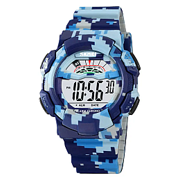 Мужские спортивные часы Skmei 2153 Синий камуфляж