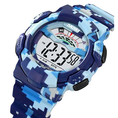 Мужские спортивные часы Skmei 2153 Синий камуфляж