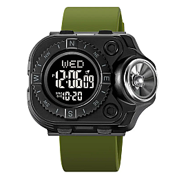 Часы мужские наручные с фонарём Skmei 2187 Черный (2232017444)