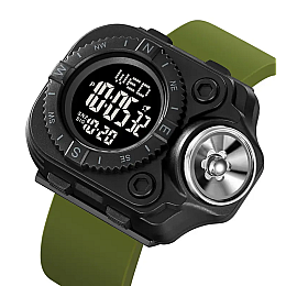 Часы мужские наручные с фонарём Skmei 2187 Черный (2232017444)