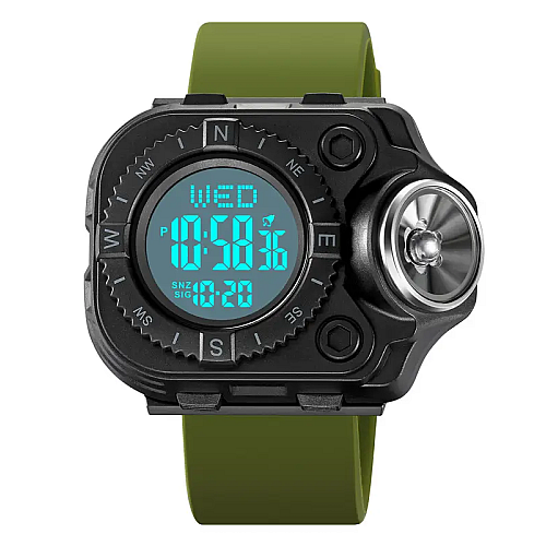 Часы мужские наручные Skmei 2187 Зеленый (2232017449)