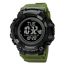 Мужские спортивные часы Skmei 2037 с компасом Зеленый