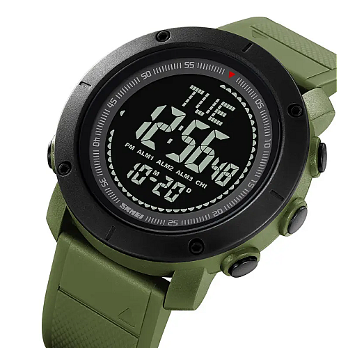 Мужские спортивные часы с компасом Skmei 2095 Зеленый
