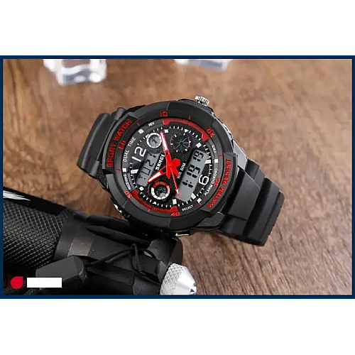 Часы спортивные наручные Skmei 1060 s-shock Черный (2235883541)