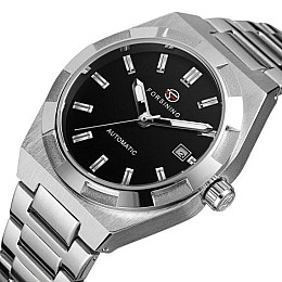 Часы наручные мужские механические Forsining Temp Серебристый