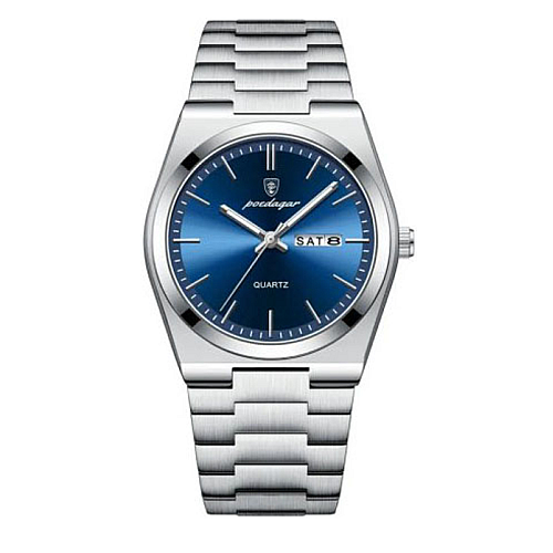 Часы наручные мужские классические Poedagar Teodor Серебристый