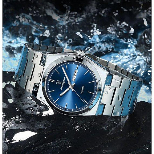 Часы наручные мужские классические Poedagar Teodor Серебристый