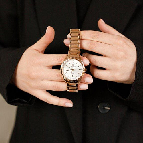 Часы наручные женские NaviForce Malibu Золотистый