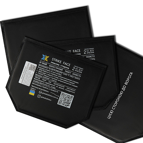 Пакет баллистичний для захисту паху No Brand UHWMPE 2 клас 16x20 см Чорний (2356684359)