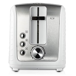 Тостер RAF R.269 на 2 кусочка з функцією розморожування 900W 24х19х15 см Білий