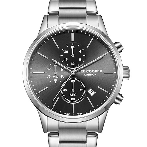 Наручні годинники чоловічі Lee Cooper Plane Сріблястий (3307)